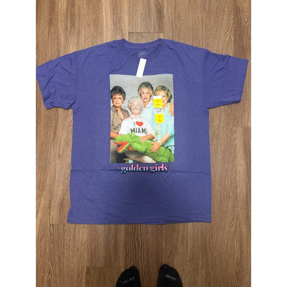The Golden Girls Mens Purple Heather Graphic T-Shirt Size L 42/44 New With Tags